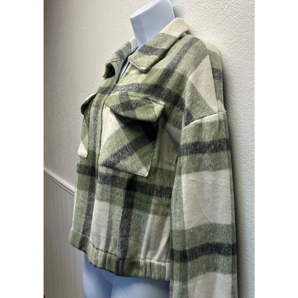 Women’s Sz M Oversized Cropped Jacket Soft Pretty Perfect Spring Wear EUC, V514 - Picture 8 of 14